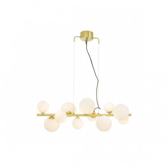 MOLEKYL taklampa L85, matt m�ssing/vit