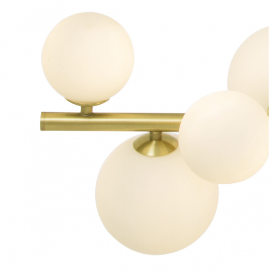 MOLEKYL taklampa L85, matt m�ssing/vit