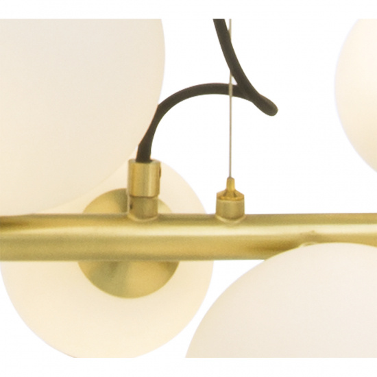 MOLEKYL taklampa L85, matt m�ssing/vit