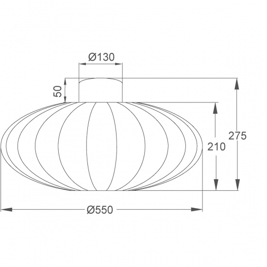 MAMSELL plafond 55cm, varmgr�