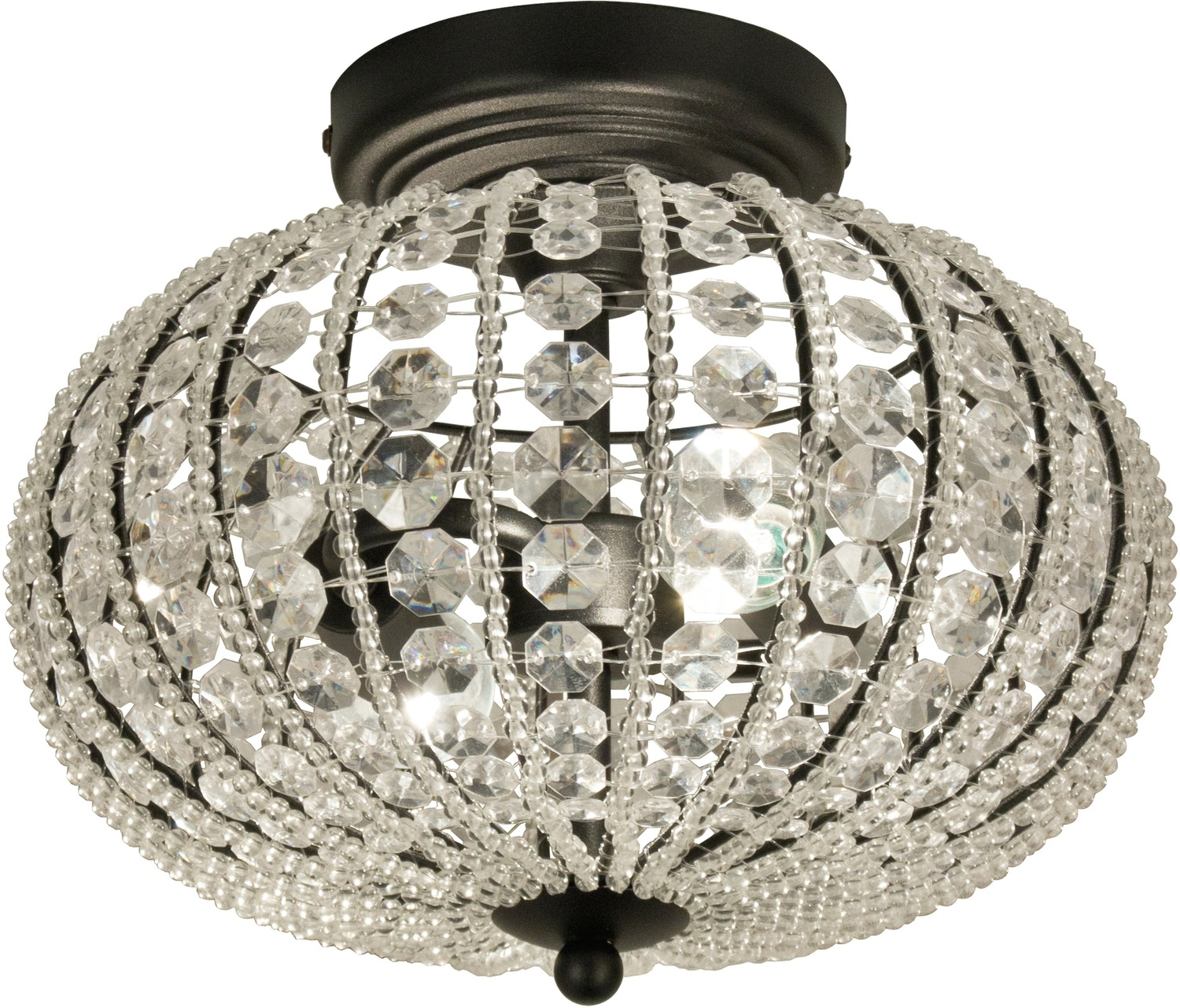 EDDA plafond, svart/klar