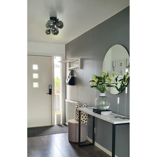 MOLEKYL plafond, svart/r�k