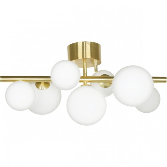 MOLEKYL plafond, matt m�ssing/vit