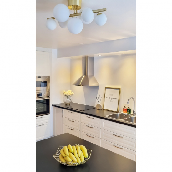 MOLEKYL plafond, matt m�ssing/vit