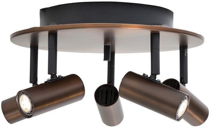 Cato 5-spot polished brass GU4/MR11