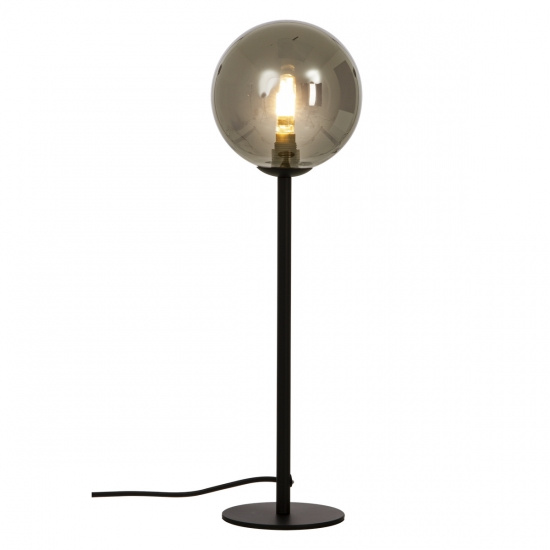 MOLEKYL bordlampa h�g, svart/r�k