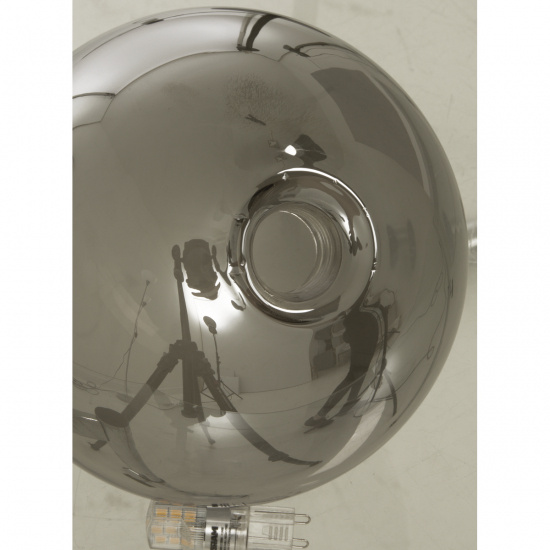 MOLEKYL bordlampa h�g, svart/r�k