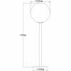 MOLEKYL bordlampa hög, svart/rök MOLEKYL bordlampa hög, svart/rök
