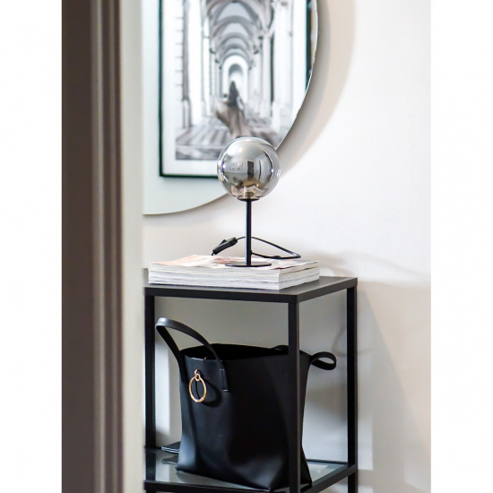 MOLEKYL bordlampa 1, svart/r�k