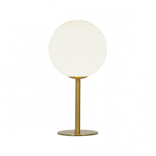 MOLEKYL bordlampa 1, matt m�ssing/vit