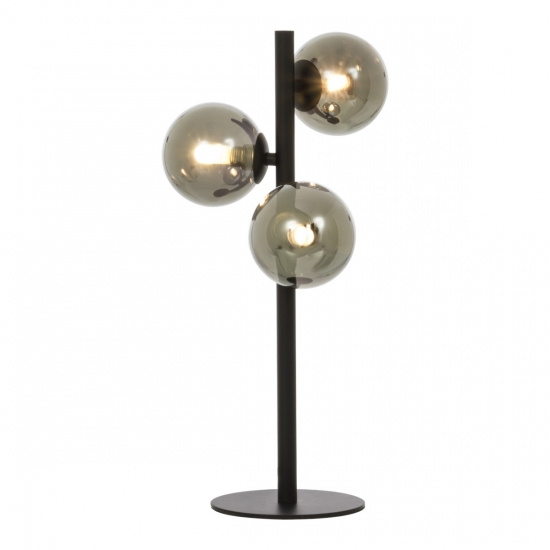 MOLEKYL bordlampa 3a, svart/r�k