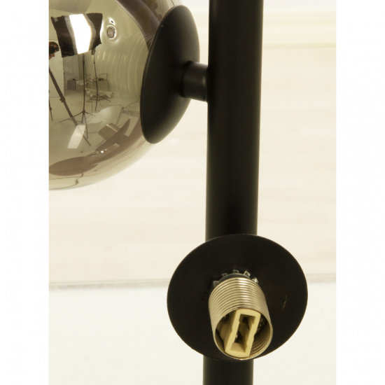 MOLEKYL bordlampa 3a, svart/r�k