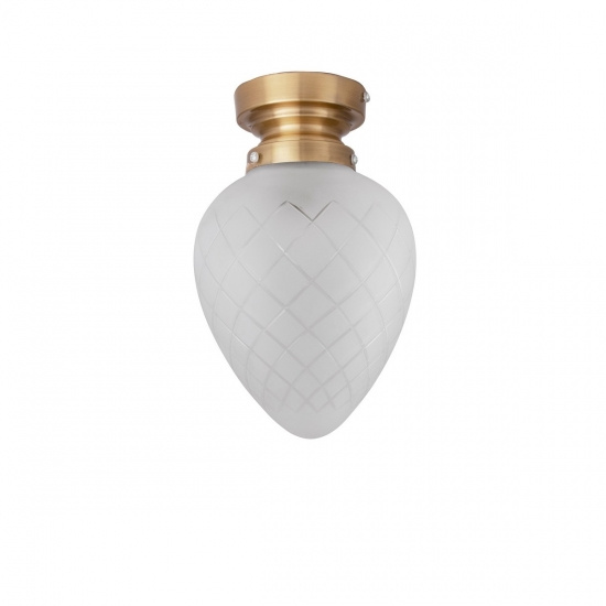 Plafond Juni IP44 Frostad vit