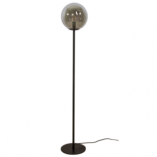 MOLEKYL golvlampa, svart/r�k