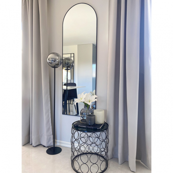 MOLEKYL golvlampa, svart/r�k