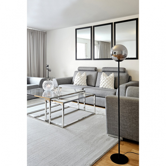 MOLEKYL golvlampa, svart/r�k