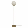 MOLEKYL golvlampa, matt mässing/vit MOLEKYL golvlampa, matt mässing/vit