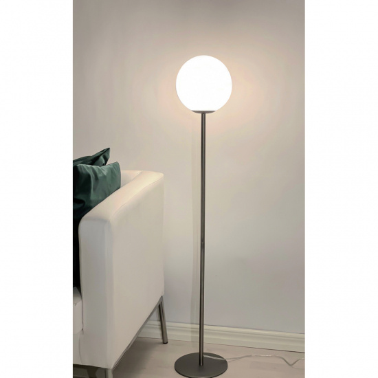 MOLEKYL golvlampa, Tenn/Vit