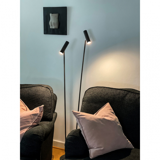 ARTIC golvlampa dubbel, svart