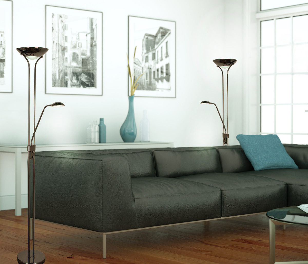 NICE golvuplight svartkr.