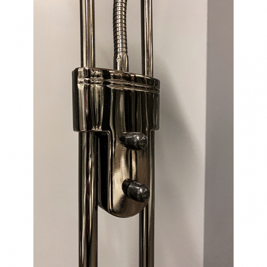 CANNES golvuplight, svartkrom