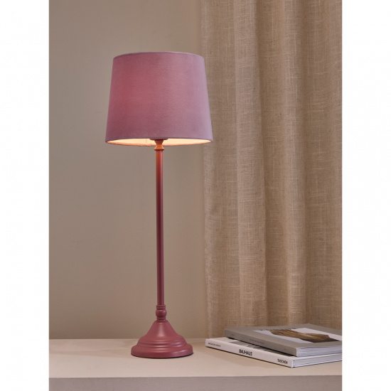 TOVE Lampfot - M�rkrosa -  Exkl sk�rm - h�jd 46cm