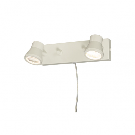 PLUTO v�gglampa dubbel, vit