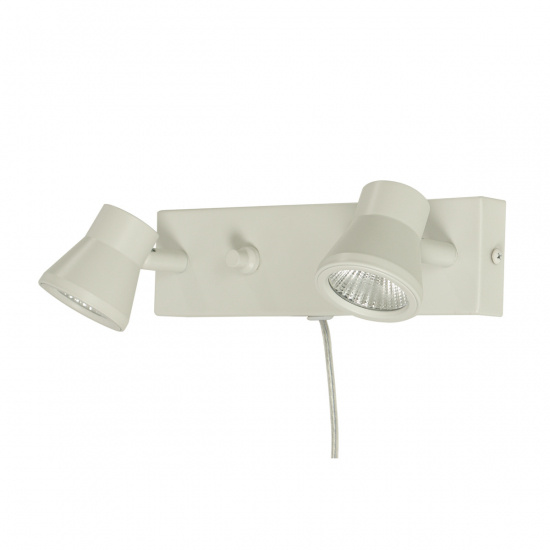 PLUTO v�gglampa dubbel, vit