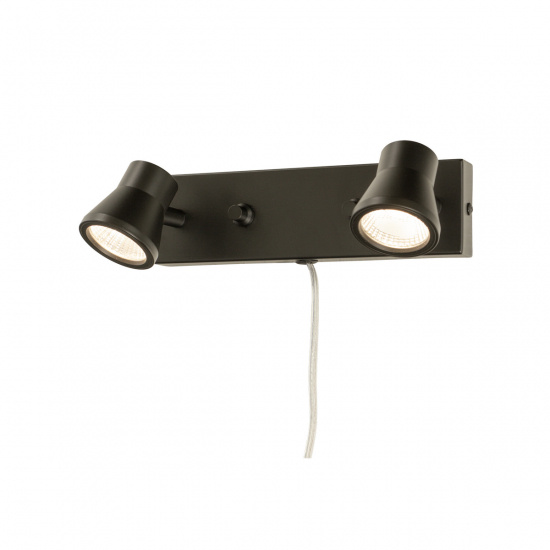 PLUTO v�gglampa dubbel, svart