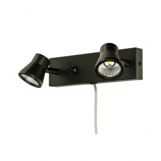 PLUTO v�gglampa dubbel, svart