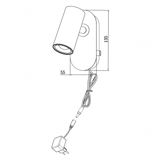 GUSTO v�ggspot, vit