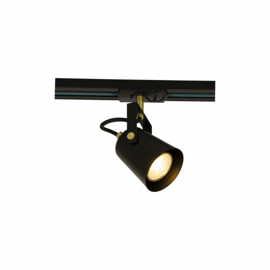 TRACKLINE METZ spotlight, svart/matt m�ssing