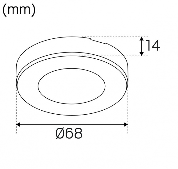 LED-Spot Slim, Varmvit 3000K 55� Alu