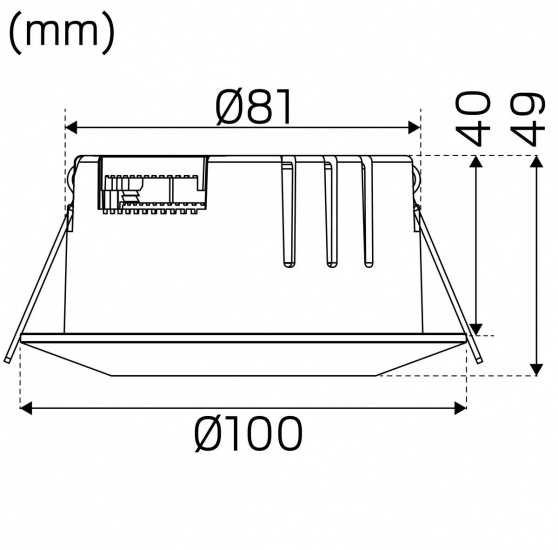 Comfort Smart ISO Tilt Vit 3000K