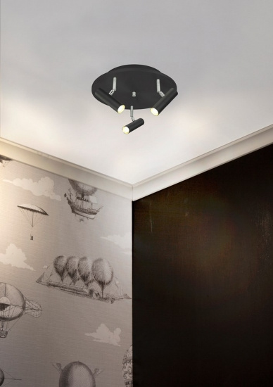 ARTIC takspot rund 3:a, svart