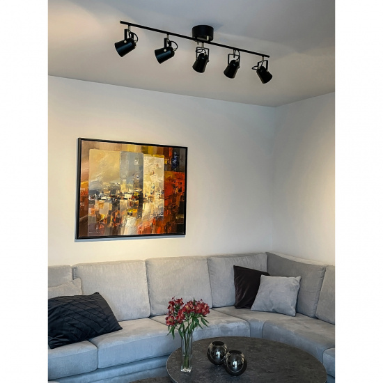 METZ takspot rak 5:a, svart/matt m�ssing