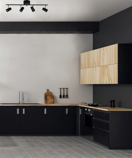 PILOT takspot rak 4:a, svart