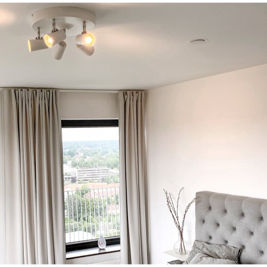 PILOT takspot, rund 5:a vit