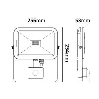 Str�lkastare ZATT MINI PIR 30W