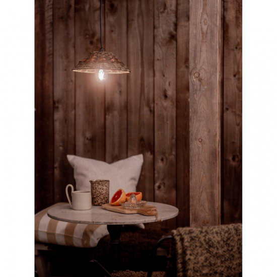 Lisen Taklampa, Brun natur 27cm