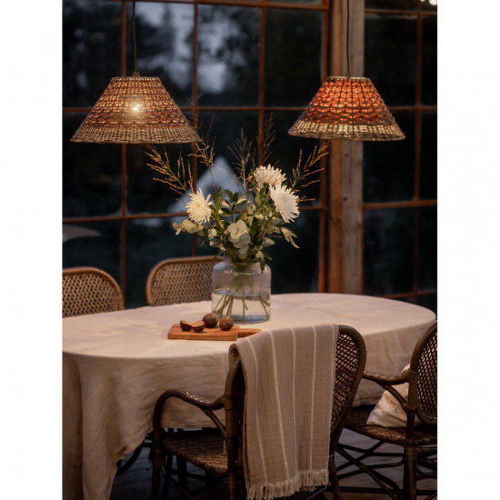 Lisen Taklampa, Brun natur 45cm