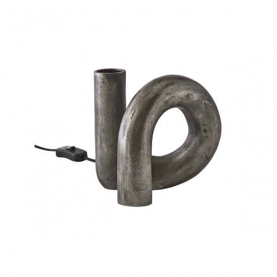 Notice Swirl lampfot, R�silver 18cm