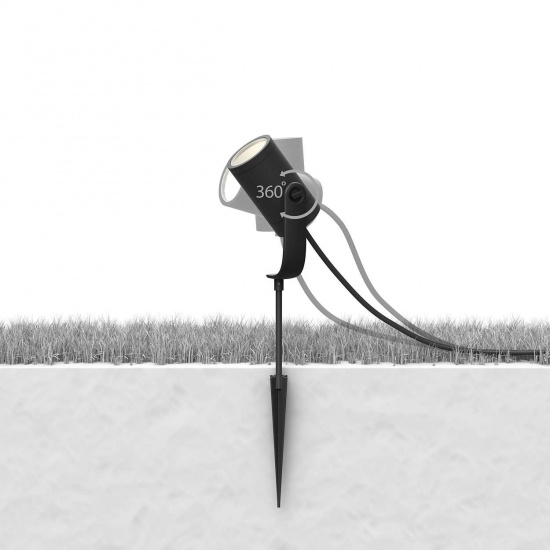 Lily Hue base unit spike black 3x8W 24V