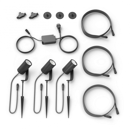 Lily Hue base unit spike black 3x8W 24V