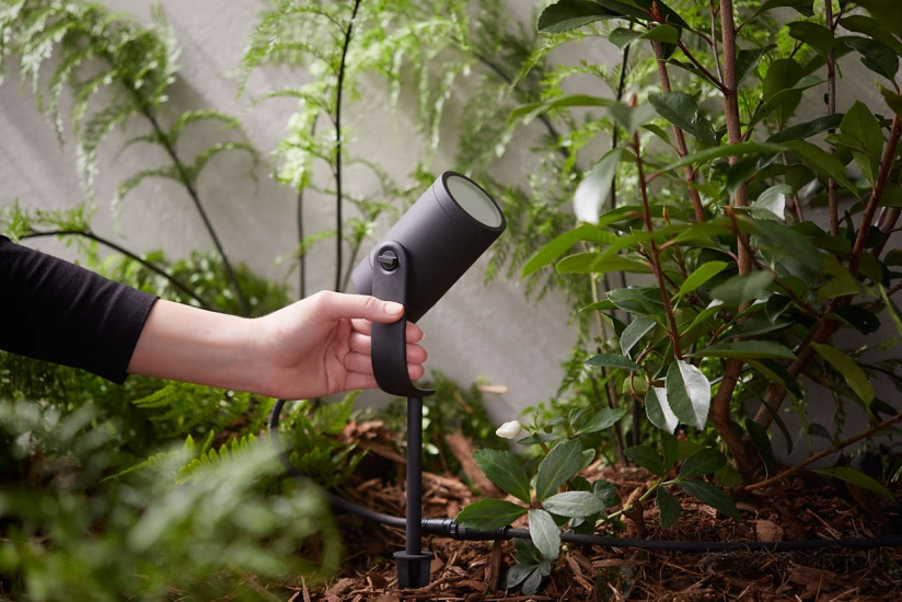 Lily Hue ext. spike black 1x8W 24V