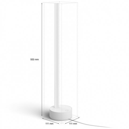 Gradient Signe table white EU/UK