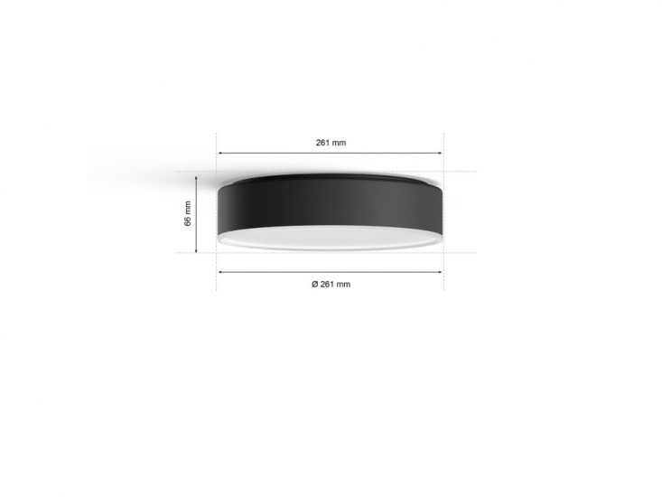 Enrave S Hue ceiling lamp black