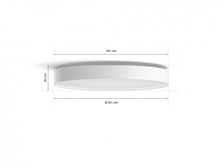 Enrave XL Hue ceiling lamp white