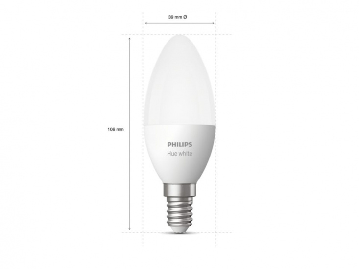 Philips HueW 5.5W B39 E14 EU 2P