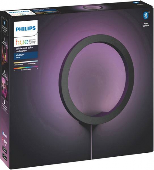 Sana Hue wall black 20W 24V